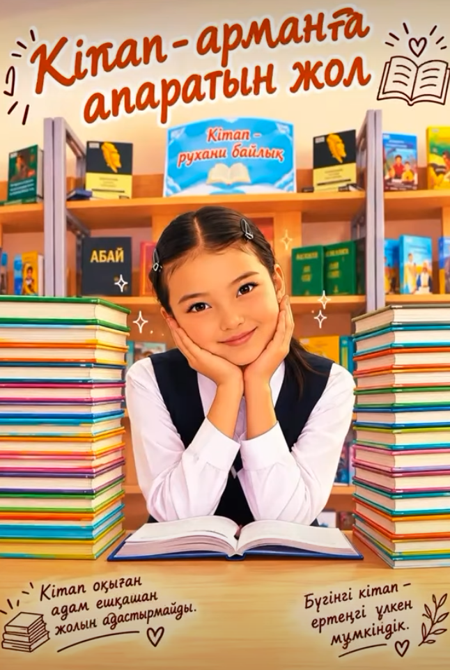 📚✨ Кітап оқу – трендте!